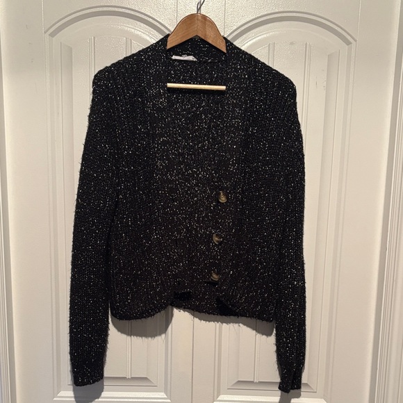 BB Dakota Sweaters - BB Dakota Black and White Knit Sweater